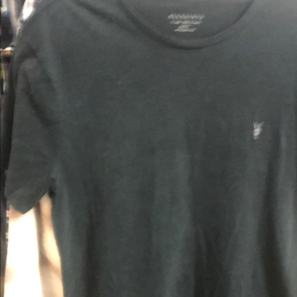 All Saints Black Short Sleeve Tee Classic Cotton Crew - Picture 6 of 9